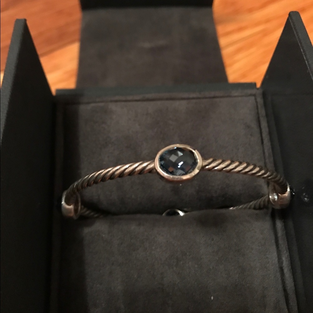 David Yurman Bracelet (Hampton Blue Topaz stones)